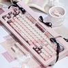 Keycaps Princess Handbook Girl Cute Pink Soa Cherry Pbt Material Sublimation 140 Key Alice Layout 7U Spacebar Keycap