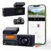 2K Car DVR Dual Lens Dash Cam For Cars, Dual Cameras Front 1440P and Rear 1080P With 1.47 Inch
