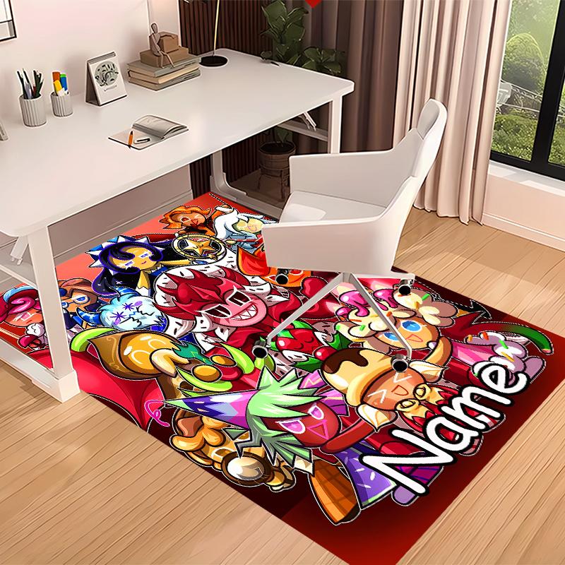 Custom personalization Cookie Run Print Area Rug - Soft, Washable Non-Slip Indoor Mat,Living Room,Home&Office Decorative Rug