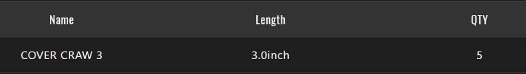 Jackall Soft Lure Cover Craw 3 Inches Lime Chart (8332)