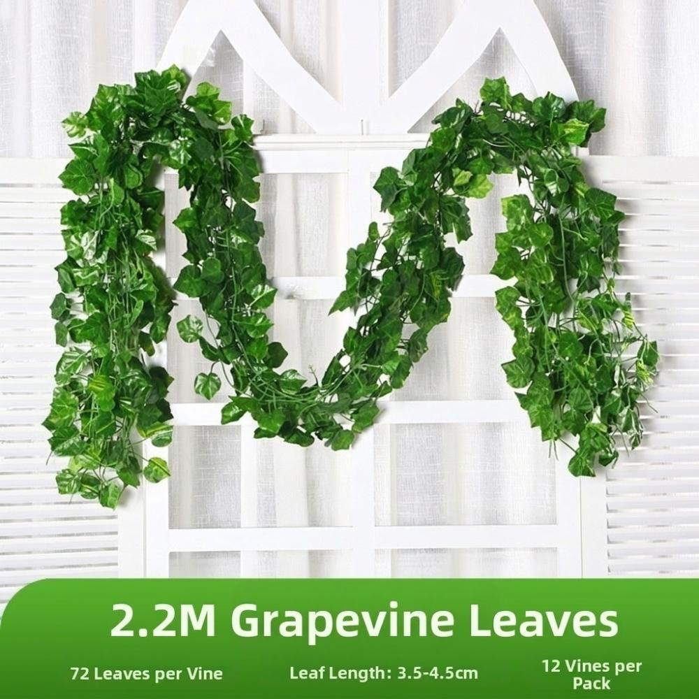 Plastic Artificial Ivy Vines Green Leaves Artificial Ivy Garlan Wedding Party Decor