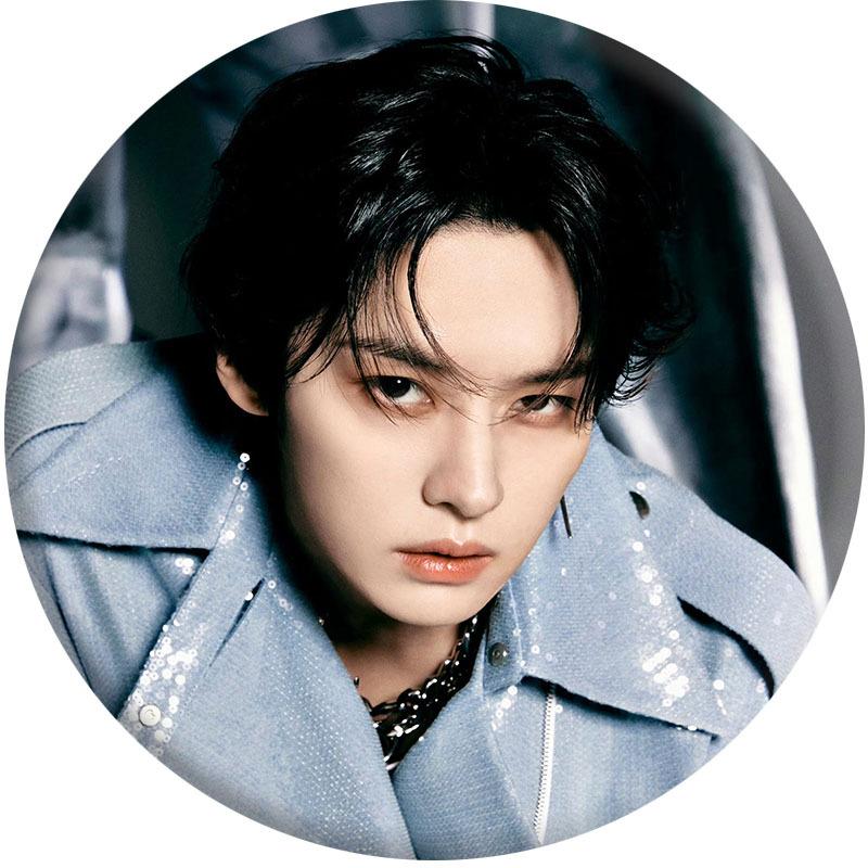Stray Kids ATE Альбом Участник Круглое Зеркало Брелок Милый K-pop Идол Карманное Зеркало Подвеска на Сумку Аксессуар для Рюкзака Мерч для Фанатов Коллекционный Подарок