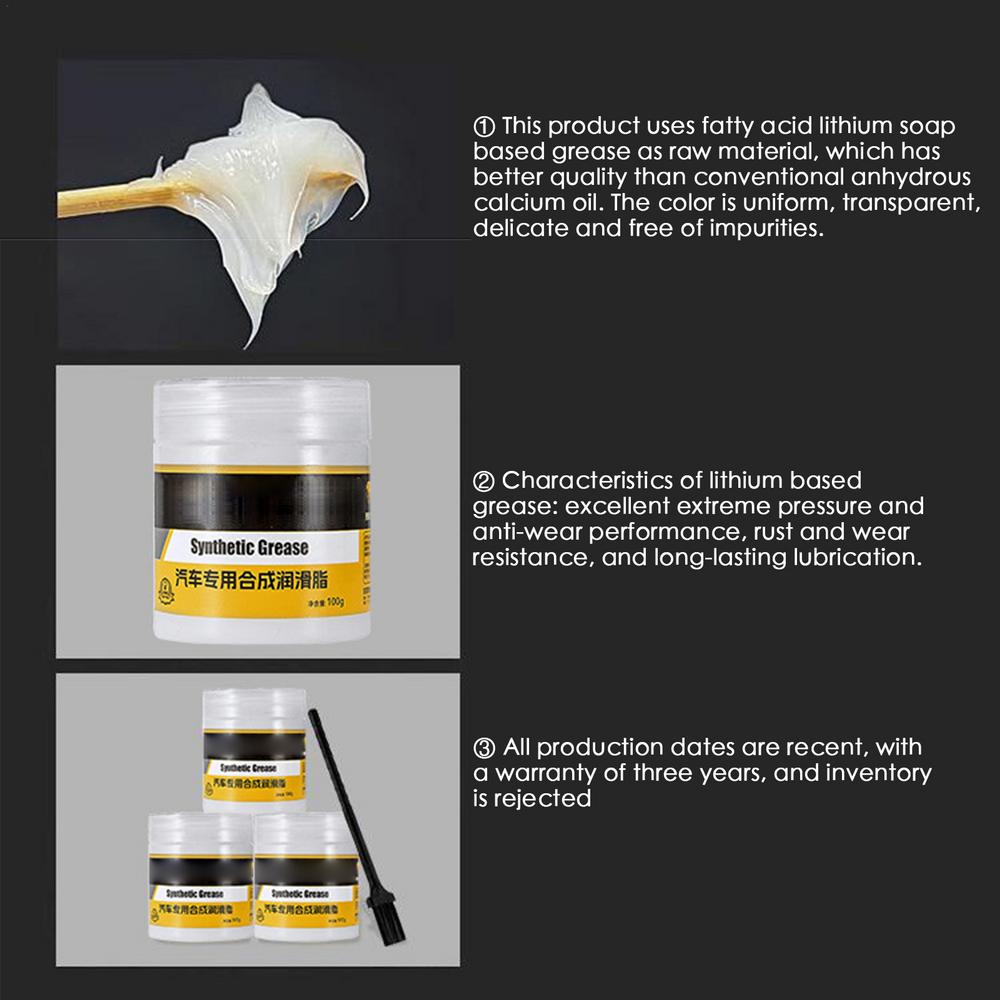 100g Brake Caliper Grease High-Temperature Resistant Tractor Maintenance Agent Multipurpose Marine Grease For Lock Gear Skylight