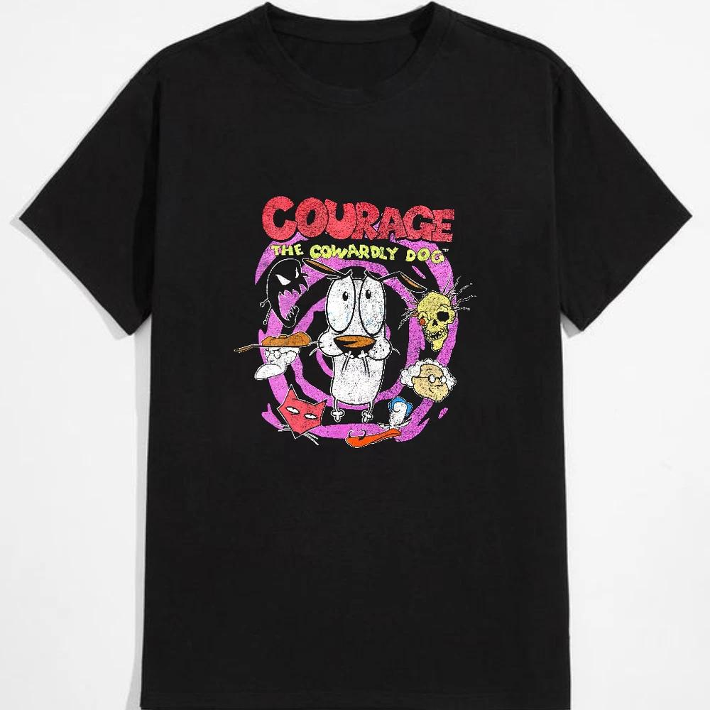 Courage The Cowardly Dog TShirt Unisex Cotton Tee Size S5XL