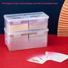 1 шт. Универсальный прозрачный пластиковый ящик для хранения с крышками, идеально подходящий для игровых карт, блоков и пазлов - Идеальные упаковочные материалы для подарков