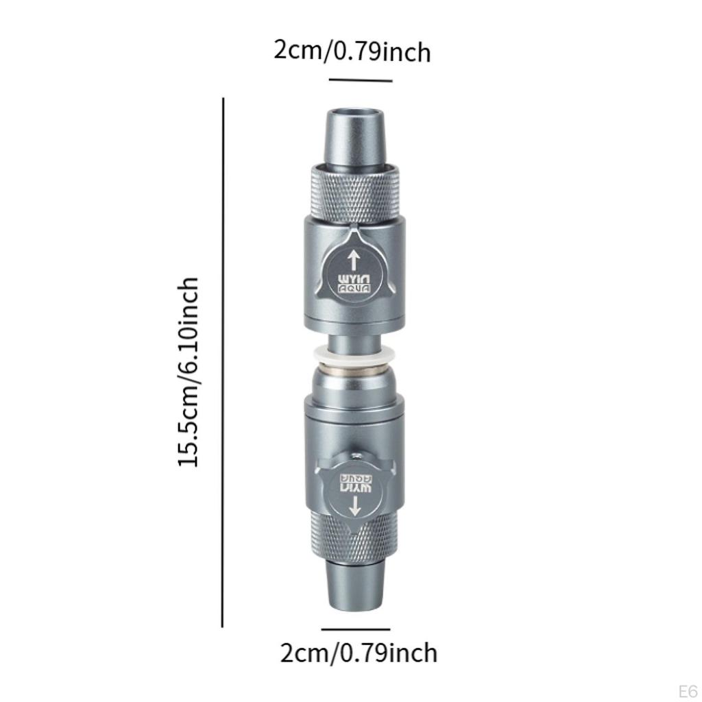 Aquarium Double Tab Connector,Aquarium Water Control,Quick Release Valve