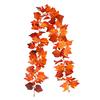 5.7FT Fall Maple Leaf Garland Artificial Autumn Foliage Garland Harvest Hanging Vine Garland Decoration with Sunflowers for Thanksgiving Fireplace