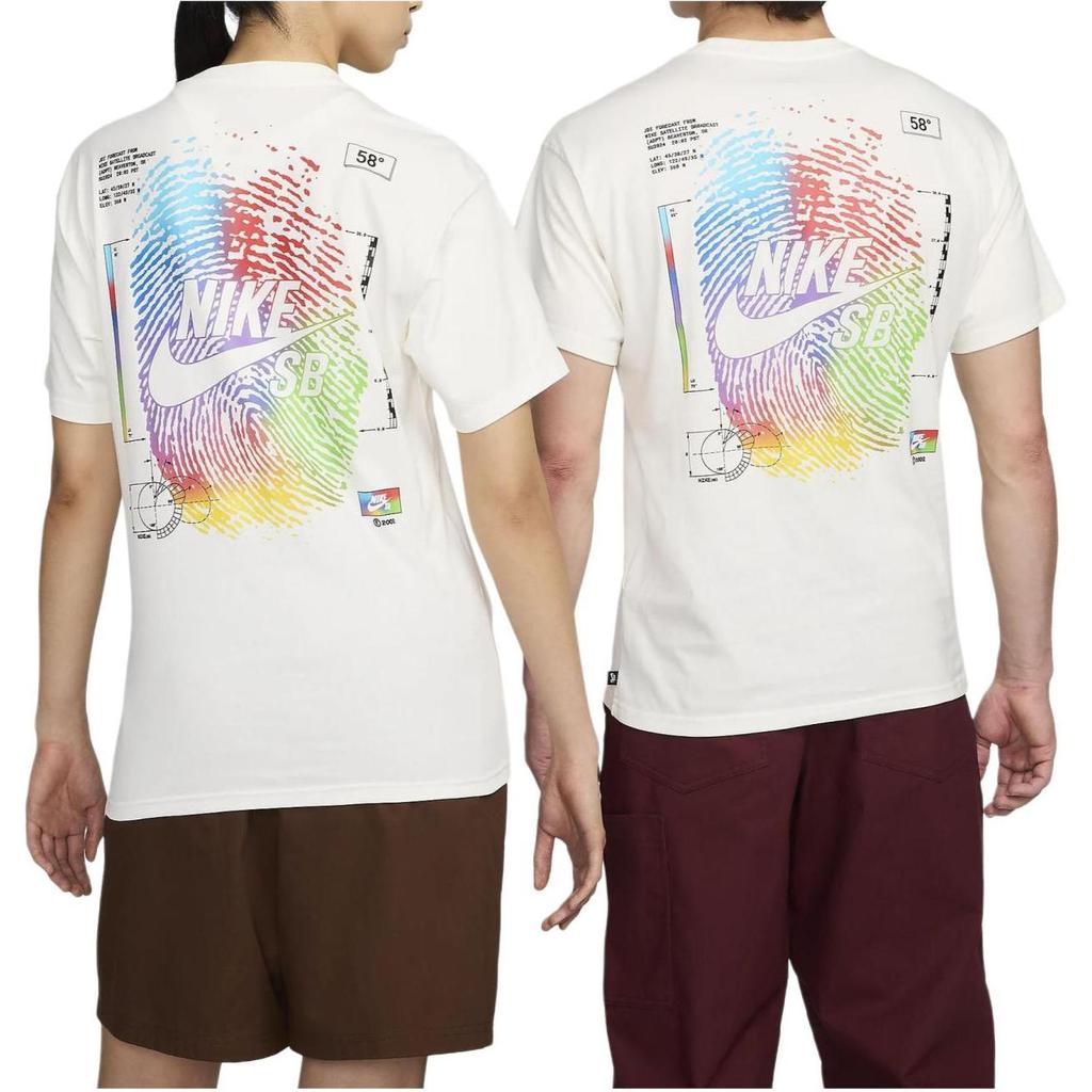 Men's Nike SB T Shirts Unisex White Crew Neck Moderate