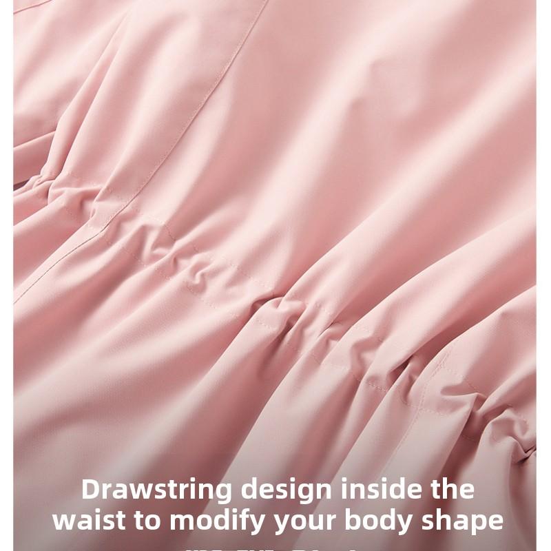 Женская куртка водонепроницаемая 3 в 1 зимняя снежная горная куртка теплая флисовая ветровка с капюшоном куртки