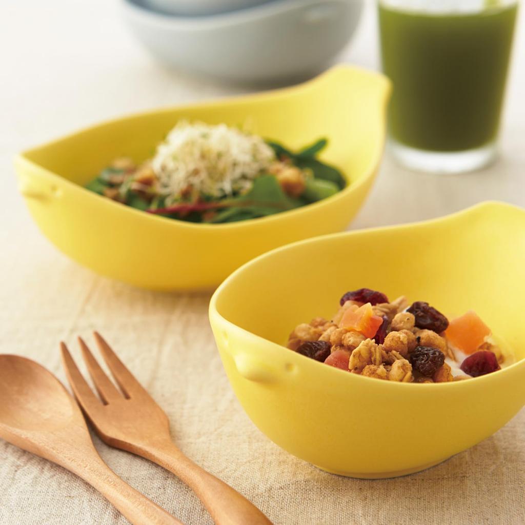 Mino ware Miyama gift two and yellow matte perfect for weddings and Made in Product set, bowls, 13.5cm 17cm, "Cotori" design, finish, housewarmings.