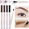 Четырехзубчатый карандаш для бровей Ультратонкий карандаш для бровей с эффектом карвинга Водостойкий жидкий карандаш для бровей Стойкий карандаш для бровей