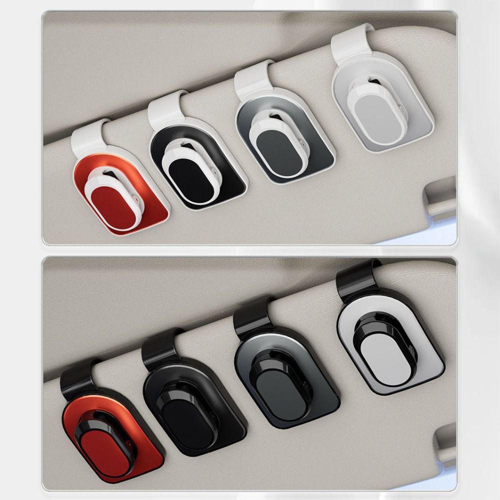 Clip-on Eyeglass Hanger Press Car Visor Accessory Universal Auto Sunglasses Holder  Card