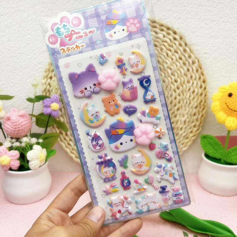 3D Bubble Stickers Cute Animal Butt Stickers Scrapbooking DIY Notebook Happy Buttocks Sticker Decals Decorative PP Stickers