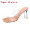 Transparent Water Crystalaccented Flat Sandals For Adult Women Summer Casual Wear