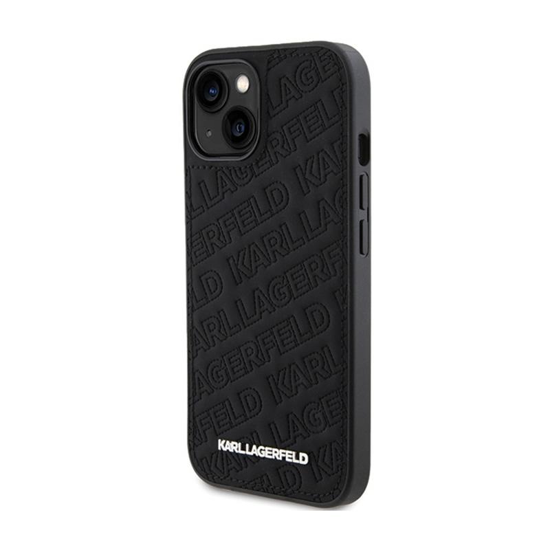 Karl Lagerfeld Quilted K Pattern - Etui Iphone 15 Plus (Czarny)