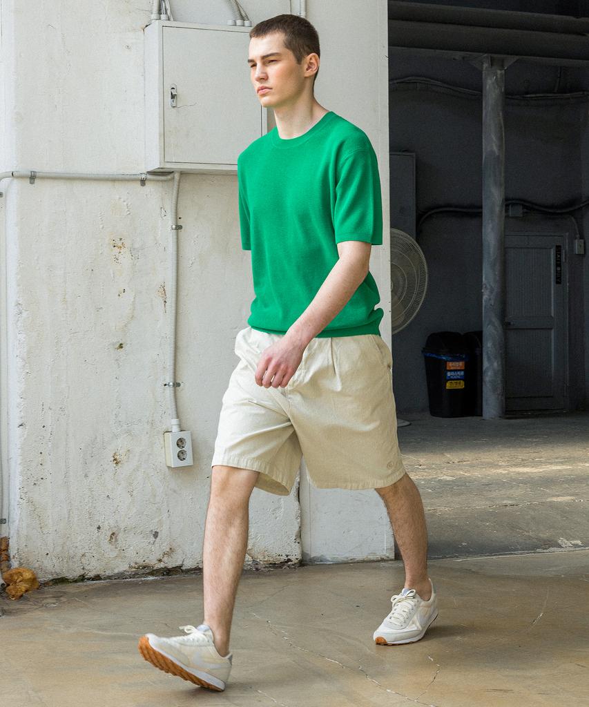 AGENT PEEK Agp Cool Round Half Knit Green