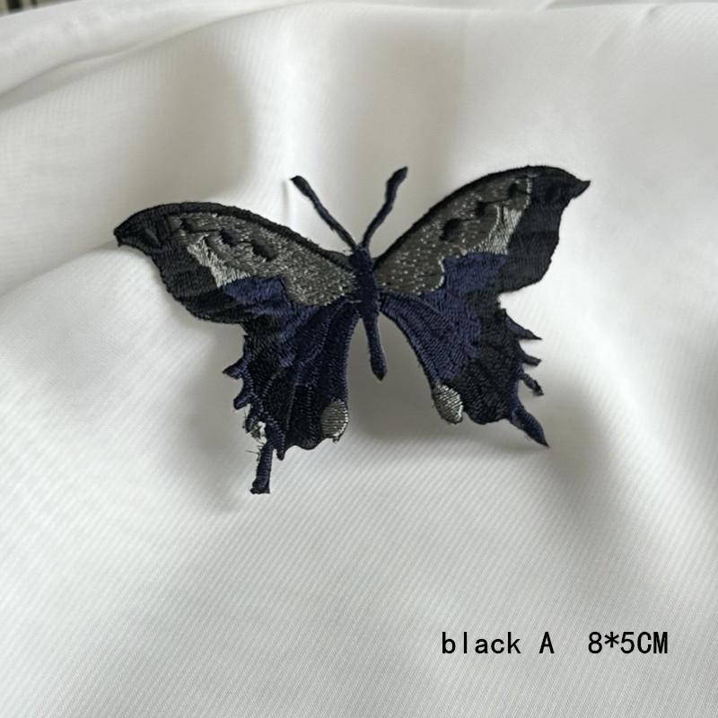 5 шт., маленькая нашивка-бабочка, наклейка на одежду, вышитые тканевые наклейки, шапки, шпилька для волос, головной убор, юбка, обувь и декоративные аксессуары, сделай сам
