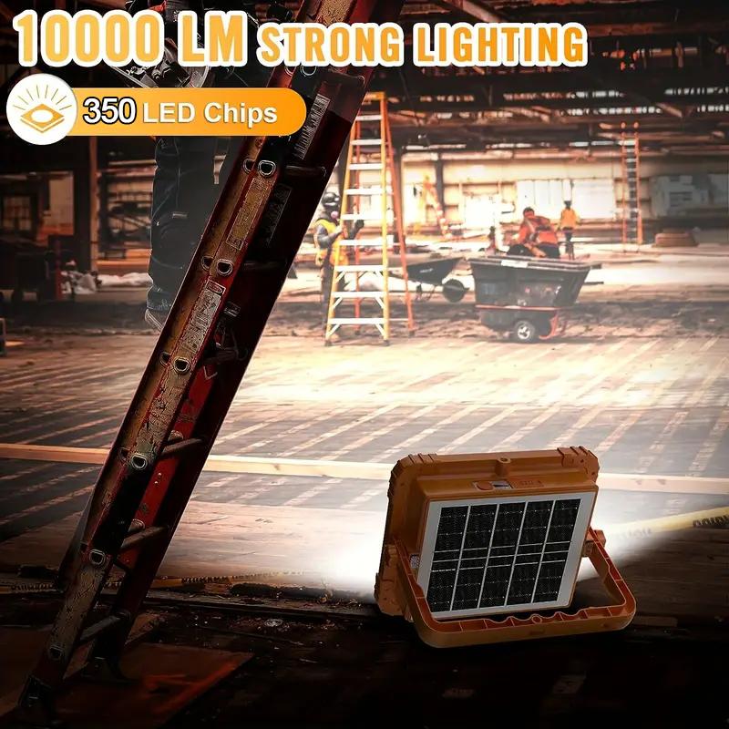 20000mah Portable Solar Lantern LED Tent Light Rechargeable Lantern Emergency Night Market Light Outdoor Camping Bulb Lamp