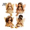 Weekend Crafting Project Magical Fairy Patchwork Kit, DIY Flower Fabric Sewing Make Handmade Art Set 4 Winged Dolls, Craft Kit for Beginners,