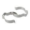 10PCS T8/T10 Spring Terry Clips Lamp Tube Clips Heavy Duty Clamp Holders Fixing Base Tool Pipes Clamp for 25mm/32mm Dia Tube