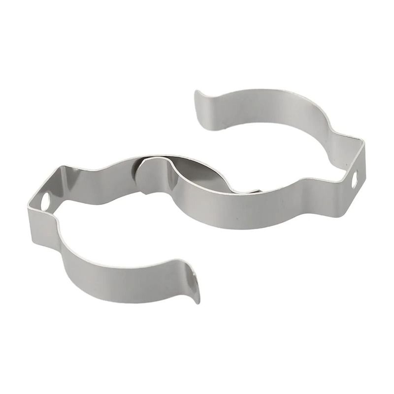 10PCS T8/T10 Spring Terry Clips Lamp Tube Clips Heavy Duty Clamp Holders Fixing Base Tool Pipes Clamp for 25mm/32mm Dia Tube
