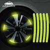 20 шт., светоотражающие наклейки на ступицу колеса, против царапин, декоративная лента для кузова автомобиля, ленты, предупреждающие полоски для автомобиля, мотоцикла