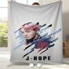 Чон Хосок J Hope Kpop B-BTS Фланелевое одеяло, Ультрамягкий теплый плюшевый плед для дома, спальни, кровати, дивана, офиса, кемпинга, подарок
