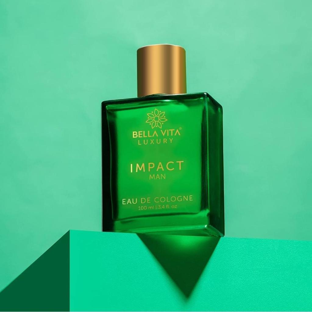 Bella Vita Luxury IMPACT MAN Eau De Cologne Perfume with Mandarin Orange, Patchouli, Cedar | 100Ml