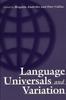 Книга Language Universals and Variation