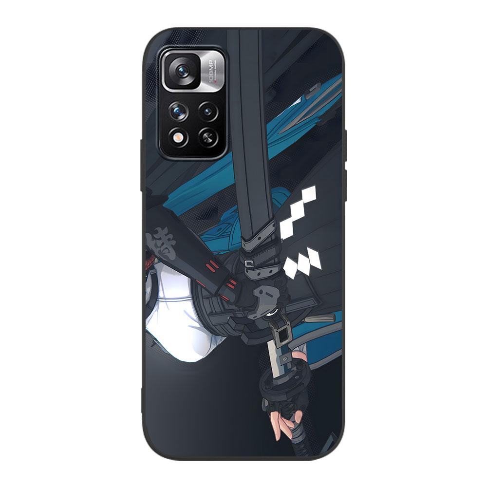 Hoshimi Miyabi Zenless Zone Zero Чехол для Xiaomi Redmi 10A 10C 9C 12C 9A 9i 10 12 9 Prime 9T K40 Pro Черный Мягкий ТПУ Чехол для Телефона