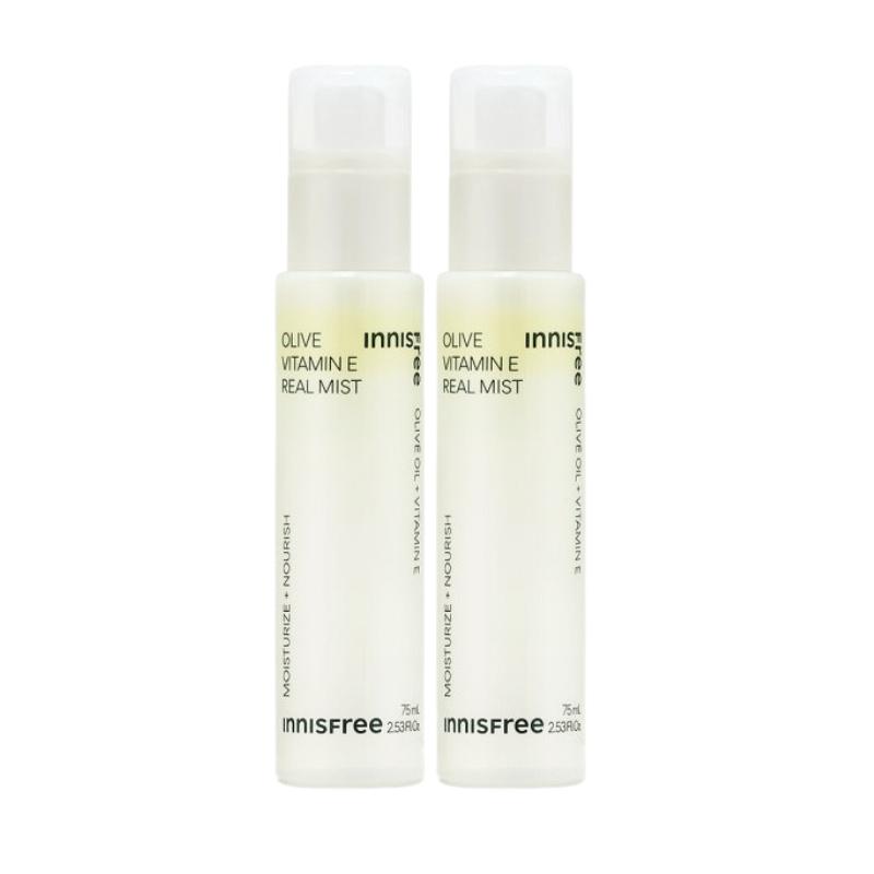 Innisfree Оливковое масло с витамином Е, настоящий масляный спрей 75 мл | Увлажняющий и питательный спрей для лица с антиоксидантами