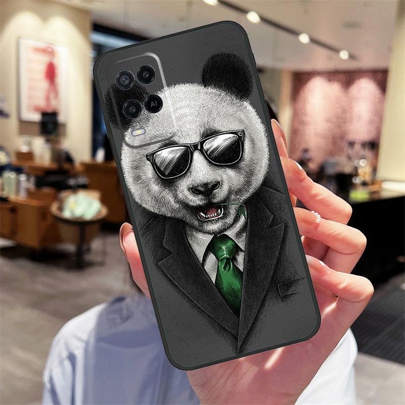 Мультяшный Милый Медведь Панда Чехол Для Oppo A40 A60 A80 A18 A38 A58 A78 A98 A16 A76 A96 A15 A17 A77 A74 A94 A54 A57S Обложка