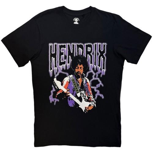 Jimi Hendrix Unisex Adult Lightning T-Shirt