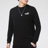 PUMA Sweatshirts Men's Black Crew Neck Moderate (Unisex) Sweatshirts 589034 01