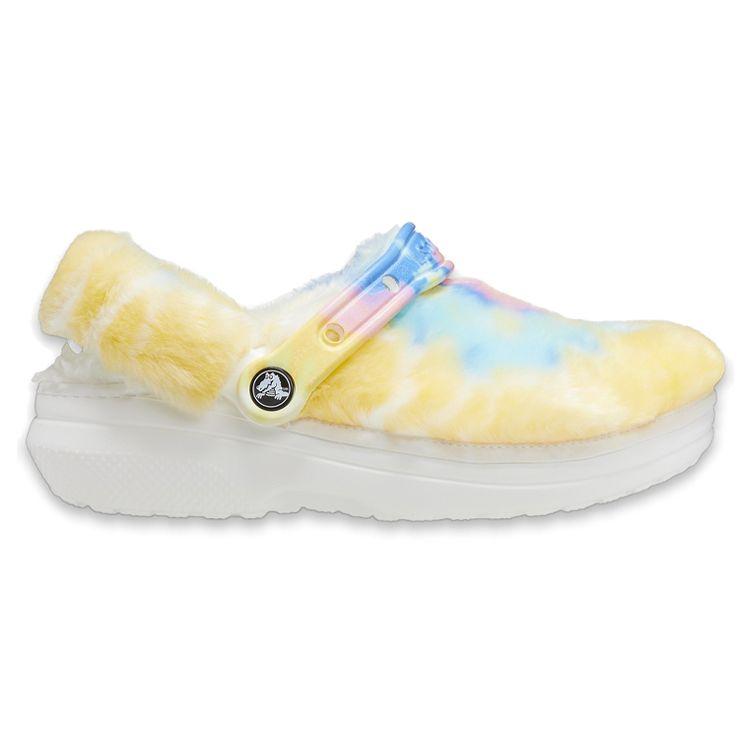 Crocs Классические клоги Зимние классические клоги с мехом Женские тапочки Разноцветные Белые 207303-94S