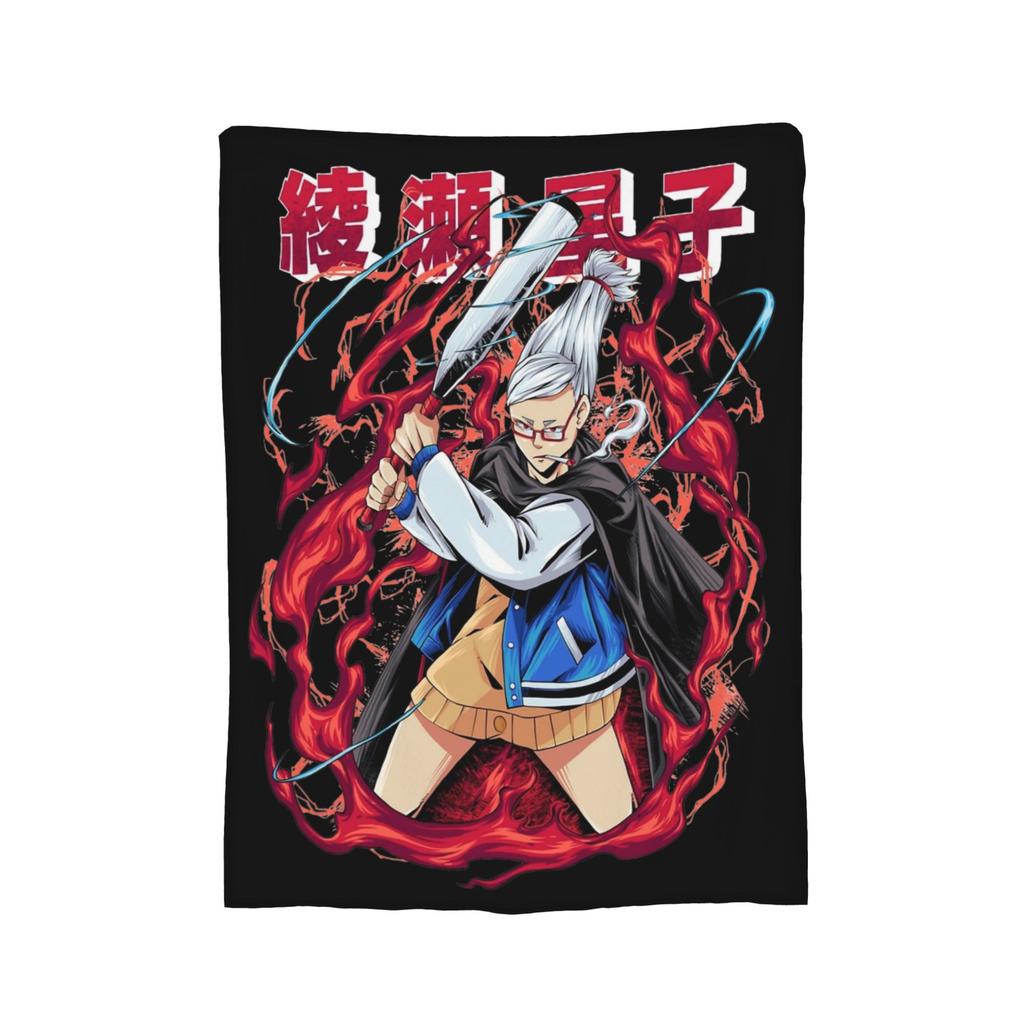 Turbo Granny Dandadan Anime Flannel Blankets Creative Throw Blanket for Bed Sofa Couch 200x150cm Plush Thin Quilt,