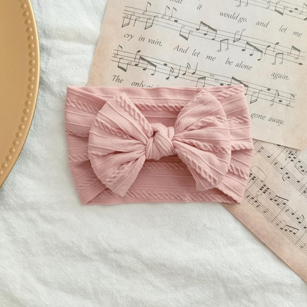 Baby Bowknot Headband Wide Band Bow Hair Bands Soft Elastic Knotted Headwear for Baby Girl Newborn Headbands Head Wraps