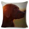 Cute Black Labrador Dog Double-Sided Printed Pillow Cover Short Plush Suitable Living Rooms Bedrooms Sofas Throw Cushion Cover