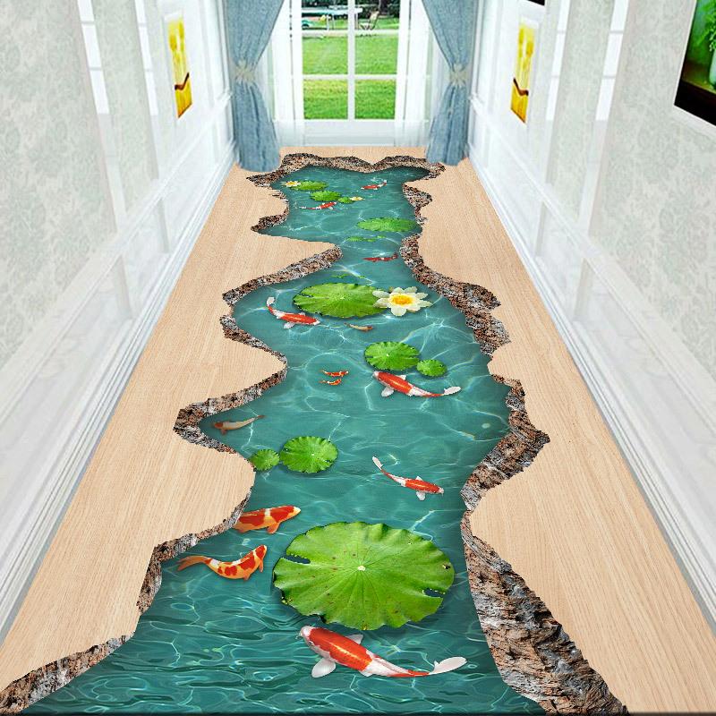 3D ковры для коридора, гостиной, украшения дома, вестибюля отеля, длинного ковра, лестницы, коврика для входной двери