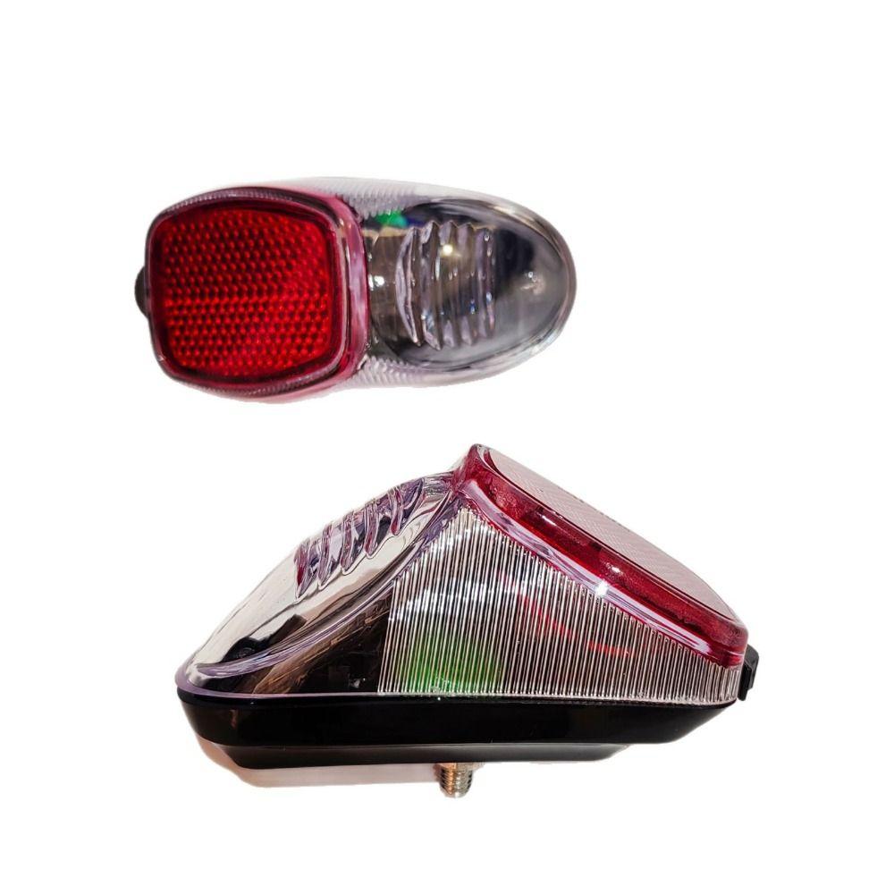 Plastic Solar Energy Bicycle Taillight 82*42mm Night Cycling Cycling Rear Light