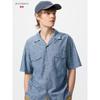 Uniqlo Японская оверсайз рубашка из шамбре