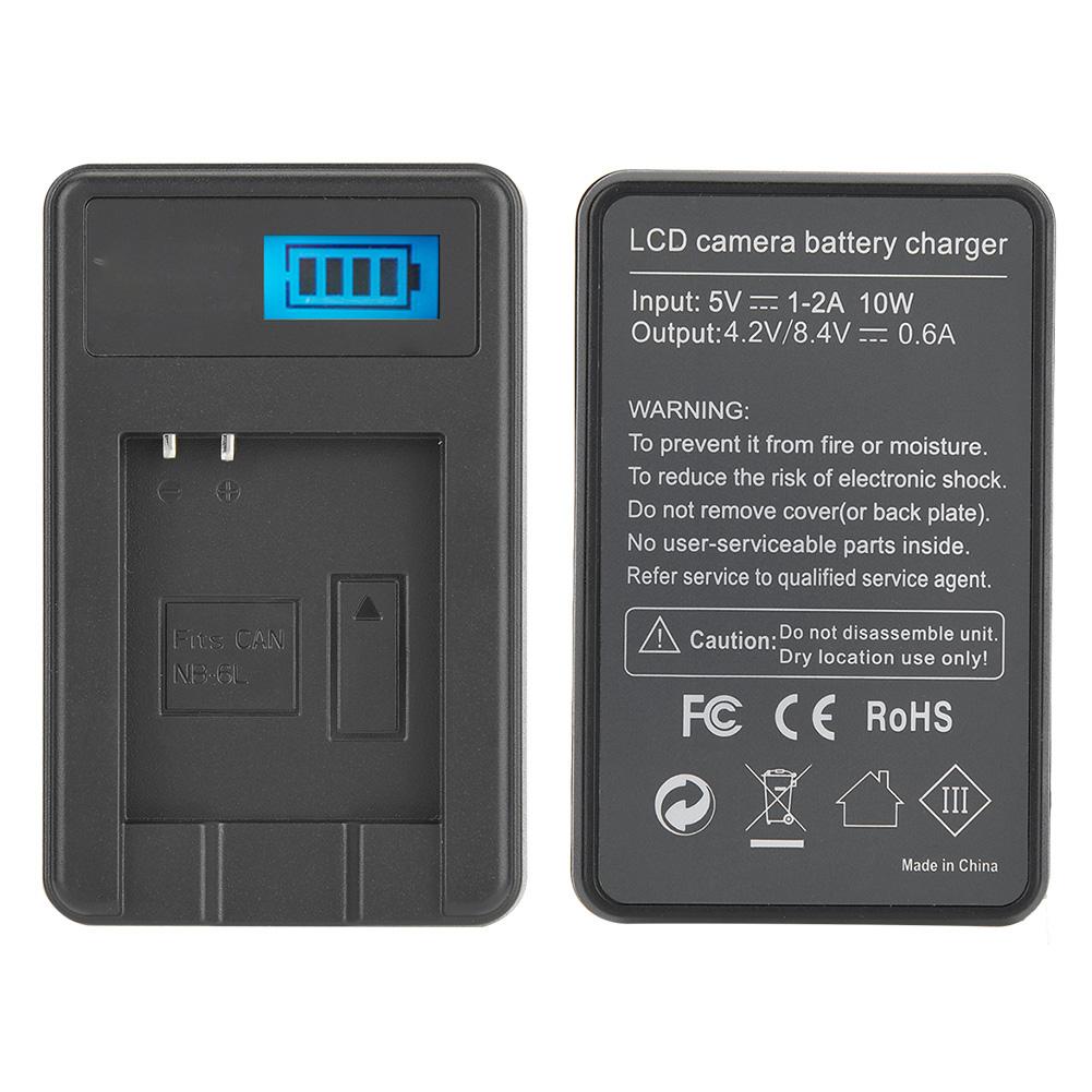 NB-6L Single Slot Battery Charger for Canon SX710 SX610 SX520 SX700 SX600 D30 SX500