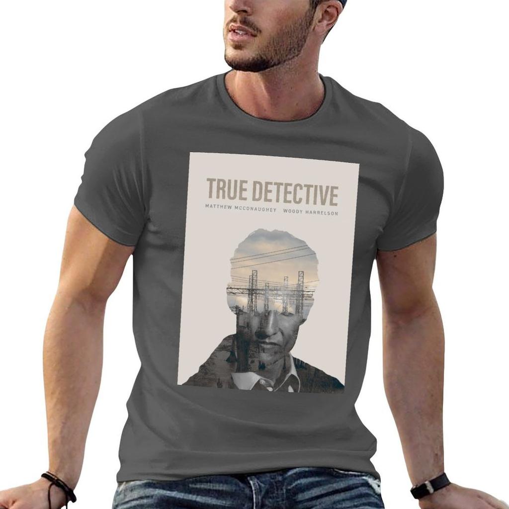 True Detective Season 1 Poster Tshirt Shirts Graphic Tee Luxury Designer Compression Shirt Unisex