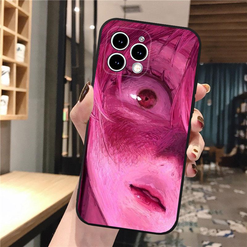 Чехол для телефона для iphone 17 Pro Max 17 Pro Air 16 15 14 13 Pro Max 15 16 Pro 15Plus Аниме Девушка Арт Глаза Ужаса