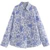 Fashion Style 2024 Summer New Women's Clothing Fashion All-Match Temperament Long Sleeve Print Shirt 2492054 044
