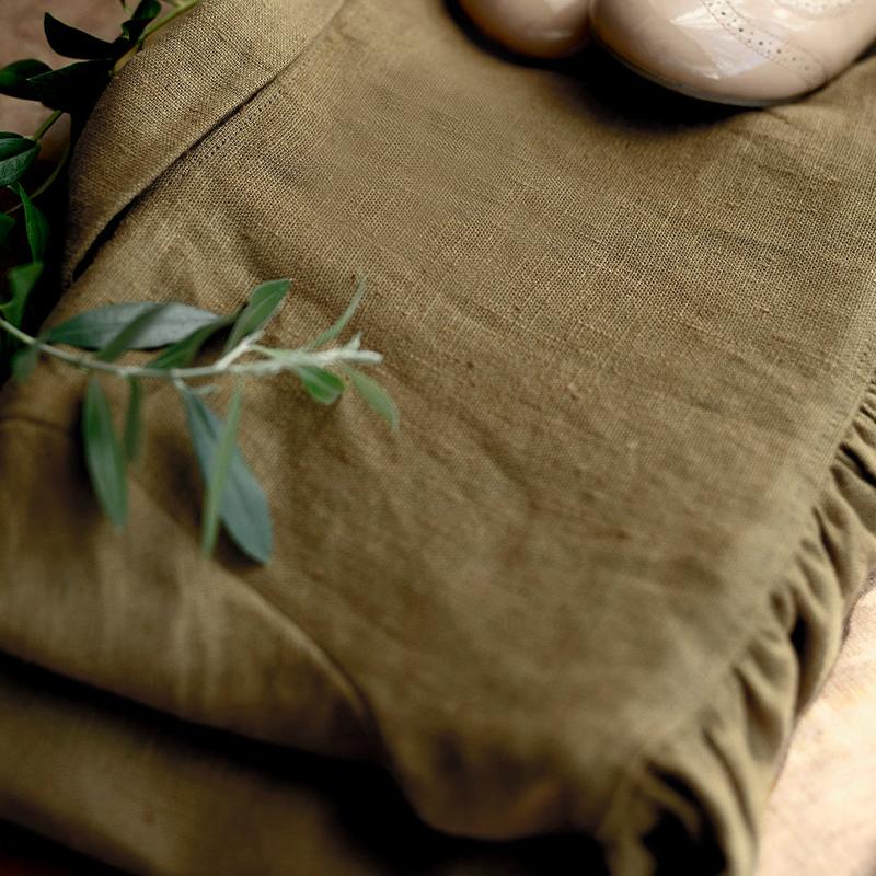 Ретро осень новый хлопковый и льняной кардиган для девочек пальто детское Mori свободное платье с длинными рукавами оборками воротник кукла куртки TZ177