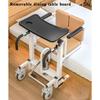 Patient Chair Hydraulic Transferred Lift Wheelchair w/180°Split Seat And Table
