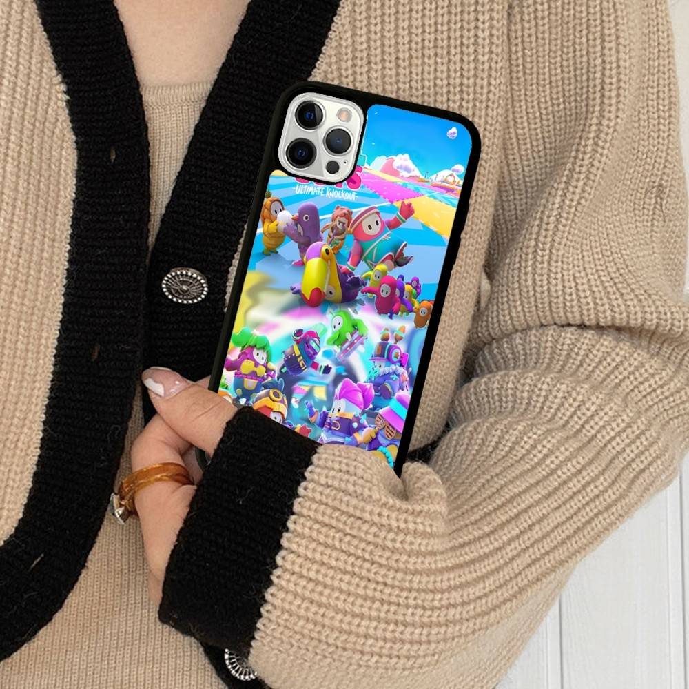 F-Fall G-Guys Party Game PC+TPU Shockproof Protective Phone Case For IPhone17 14 15 16 Pro Max 13 12 11 17 Air