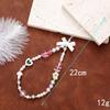 Korean Love Heart Beaded Phone Chain & Keychain Set for Women