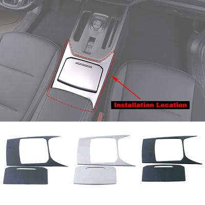 Аксессуар для интерьера Haval Jolion 2024 2024 Car Center Control Ящик для хранения Органайзер Панель Крышка Отделка Наклейка из нержавеющей стали